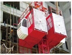 Painted or Hot Dipped Zinc Passenger Hoist SC100 / 100 With Cage Size 3 * 1.3 * 2.5m