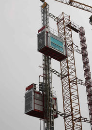 Double Cabin Construction Cage hoists Material lifting Equipment for civil architecture