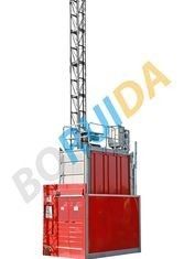 Red Electrical Building Site Hoist for Industrial and Civil Architecture