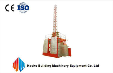 CE / ISO Certified Single Cage building site hoist , Personal / Material Hoist