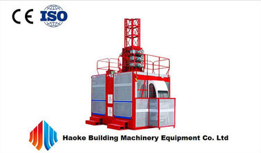 Customized 380v / 50Hz Construction Material Hoist With Single or Twin Cage