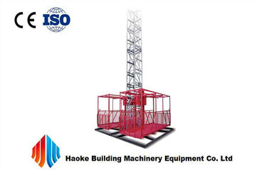 1000 kg Single or Double Cage Construction Material Hoist 380v / 50Hz