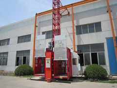 Frequency Conversion Rack and Pinion Material Handling Hoist With Loading 1600kg