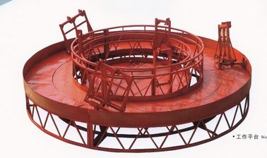 Red Rounded Lifting Powered High Working Rope Suspended Platform for Building Maintenance