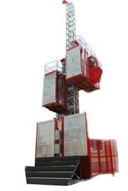 OEM 2700kg Red Construction Cage Hoist with Hot Dipped Zinc SC100