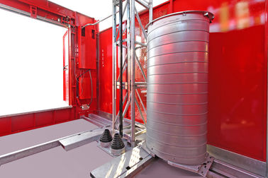 Red Double Cage Construction Material Electrical Hoist 380V 50Hz , Industrial Hoists