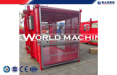 High safety medium speed cage hoist  elevator , construction material lift SC200 / 200 TD